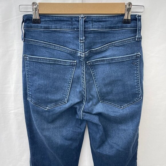 Madewell Curvy Mid-Rise Stovepipe Jeans Dark Wash Stretch Denim Womens 24 - Picture 5 of 15